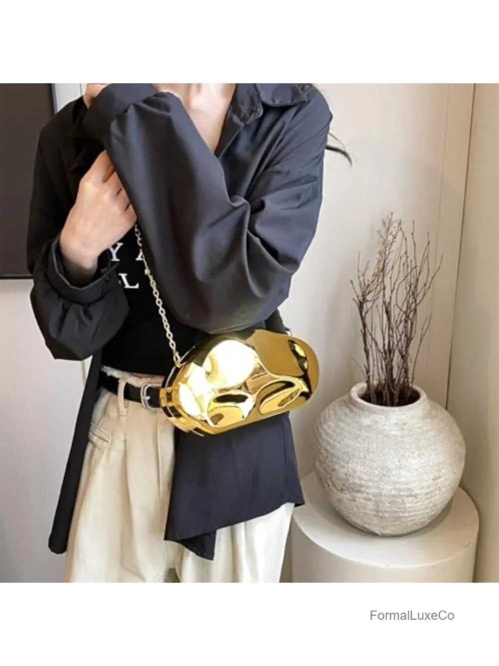 Acrylic Clutch for Women Evening Bag Irregular Shell Handbag Party Wedding